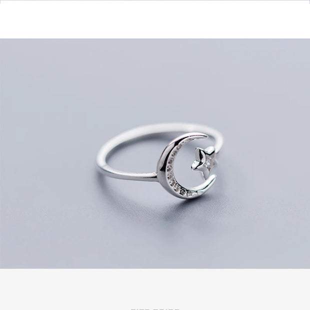 Moon Star Opening Ring - Beautiful Jewellery