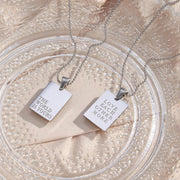 Quotes Necklace - Beautiful Jewellery