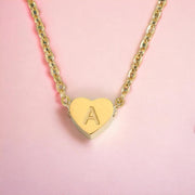 Letter heart necklace - Beautiful Jewellery