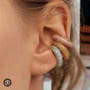 C Crystal Earrings Ear Cuff For - Beautiful Jewellery