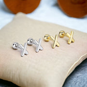 X Stud Earrings - Beautiful Jewellery