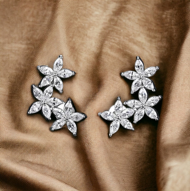 3 Stars Stud Earrings - Beautiful Jewellery
