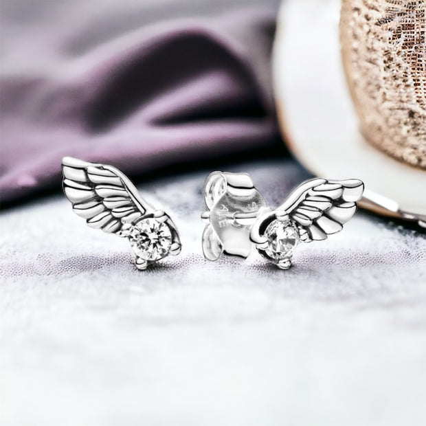 Angel wings studs - Beautiful Jewellery