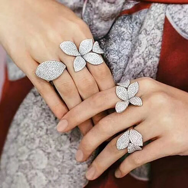Flower Leaf Ring - Beautiful Jewellery