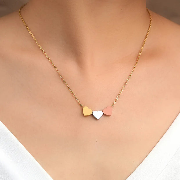 3 Hearts necklace - Beautiful Jewellery