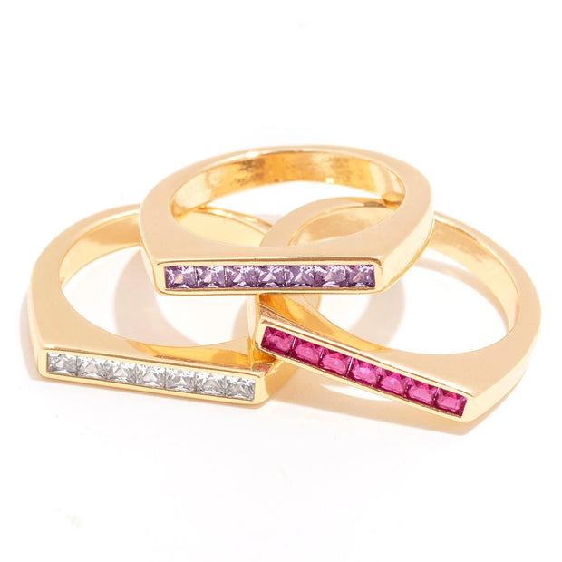 Bar Colourful Ring - Beautiful Jewellery