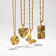 Golden Heart Necklace - Beautiful Jewellery