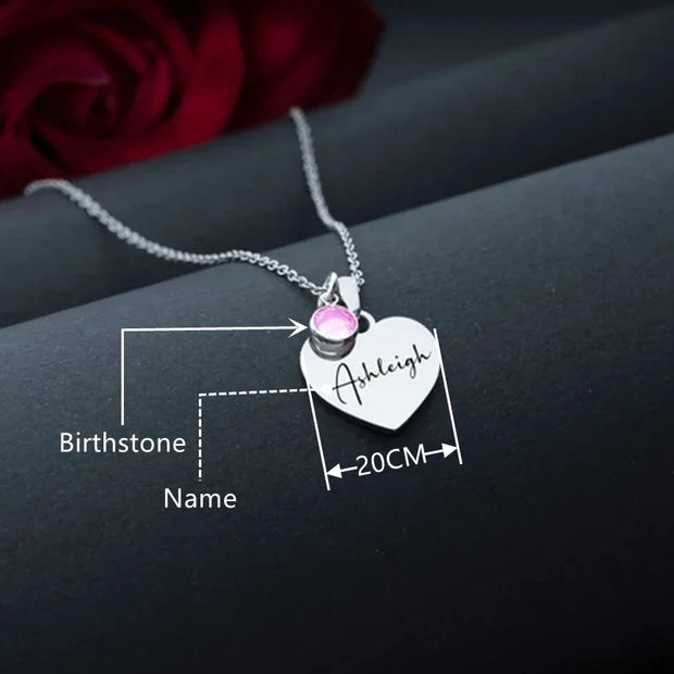 Birthstone Heart - Beautiful Jewellery