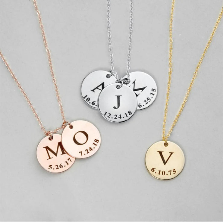 Initials Family Necklace