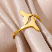 Dolphin tail Ring