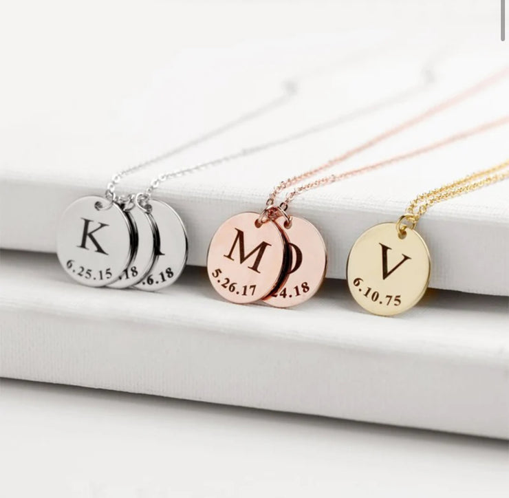 Initials Family Necklace