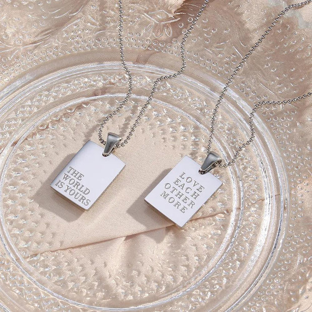 Quotes Necklace