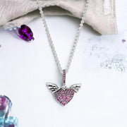 Heart wings necklace