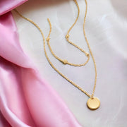 Layered Disk Necklace