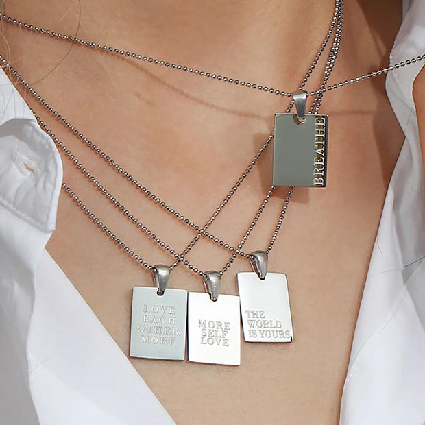 Quotes Necklace