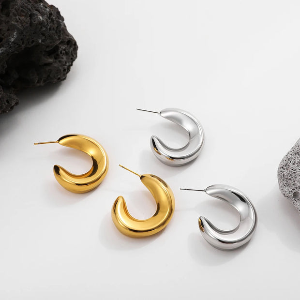 Twisted Hoop Earrings