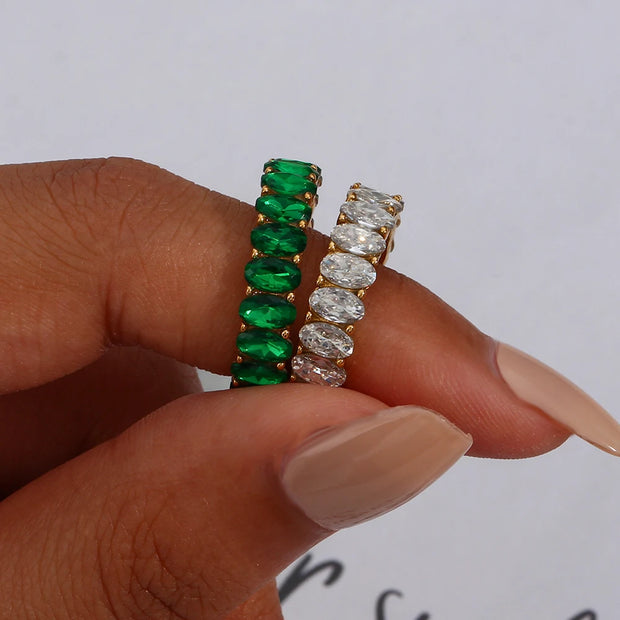 Oval Baguette Ring