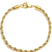 Twisted chain bracelet