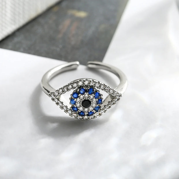 Blue Evil Eye Ring