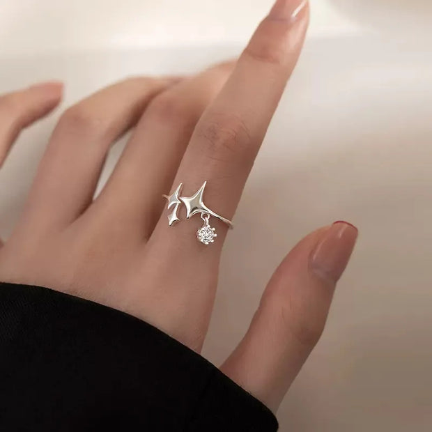 Shining Star Tassel Ring