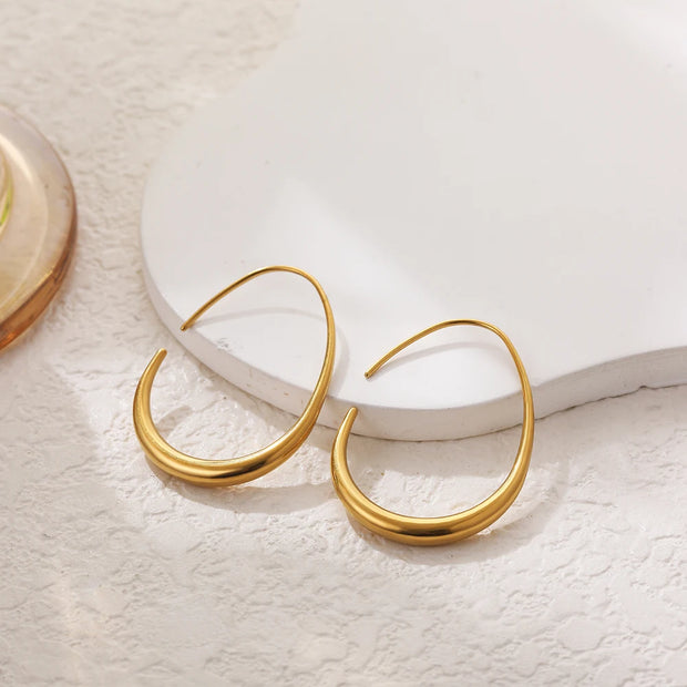 Teardrop Hoop Earrings