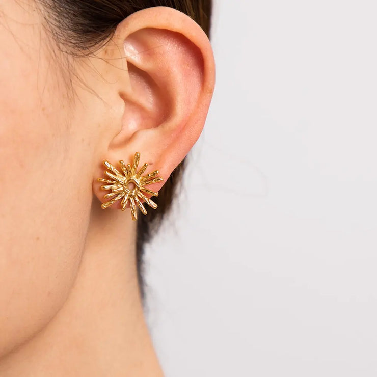 Lava sun earrings