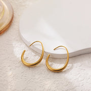 Teardrop Hoop Earrings