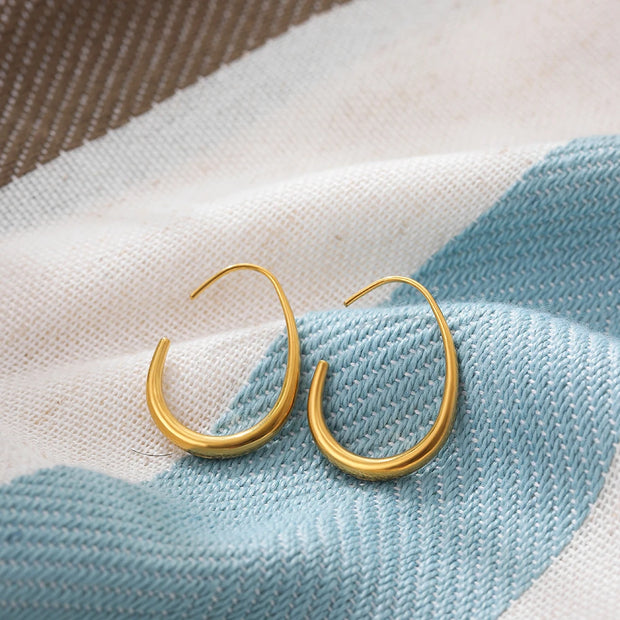 Teardrop Hoop Earrings