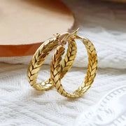 Vintage Woven Chain hoops