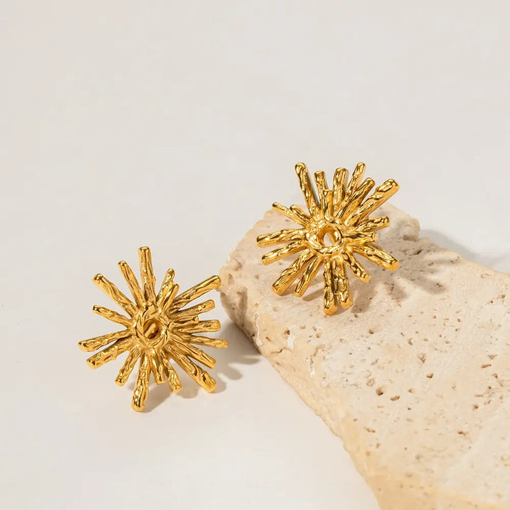 Lava sun earrings