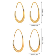 Teardrop Hoop Earrings