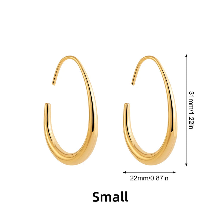 Teardrop Hoop Earrings