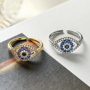 Blue Evil Eye Ring