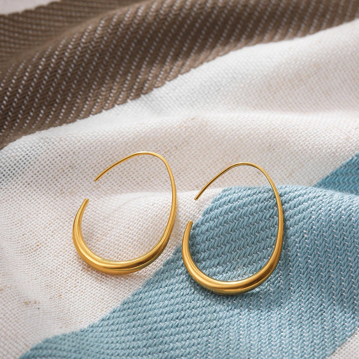 Teardrop Hoop Earrings