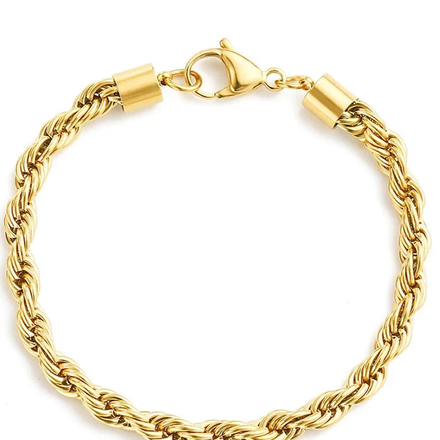 Twisted chain bracelet