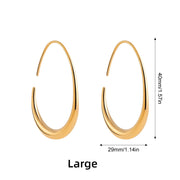 Teardrop Hoop Earrings