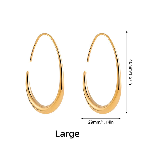 Teardrop Hoop Earrings